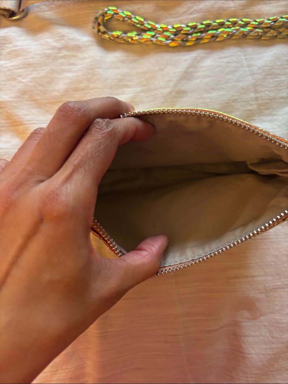 MZ Wallace Iridescent Duo Crossbody/Shoulder Bag - Picture 11 of 12